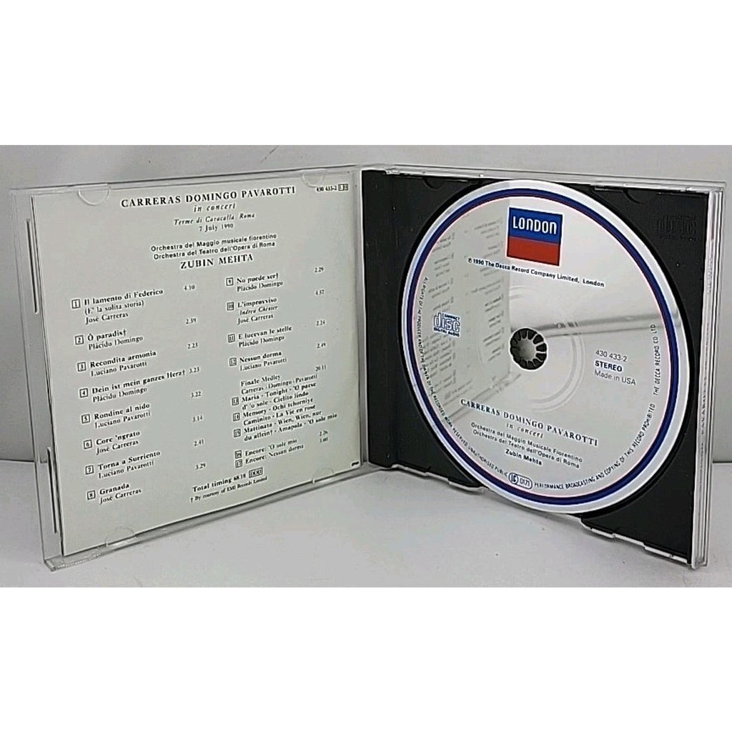 Three Tenors in Concert by The Three Tenors (CD, 1990)