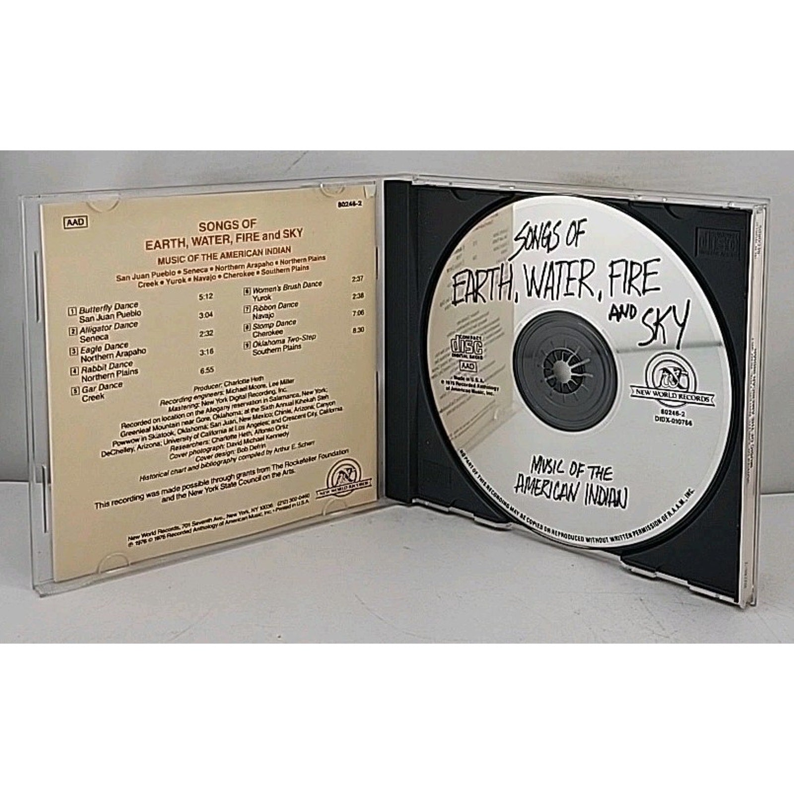 Songs of Earth Water Fire & Sky by Various (CD, 1992)
