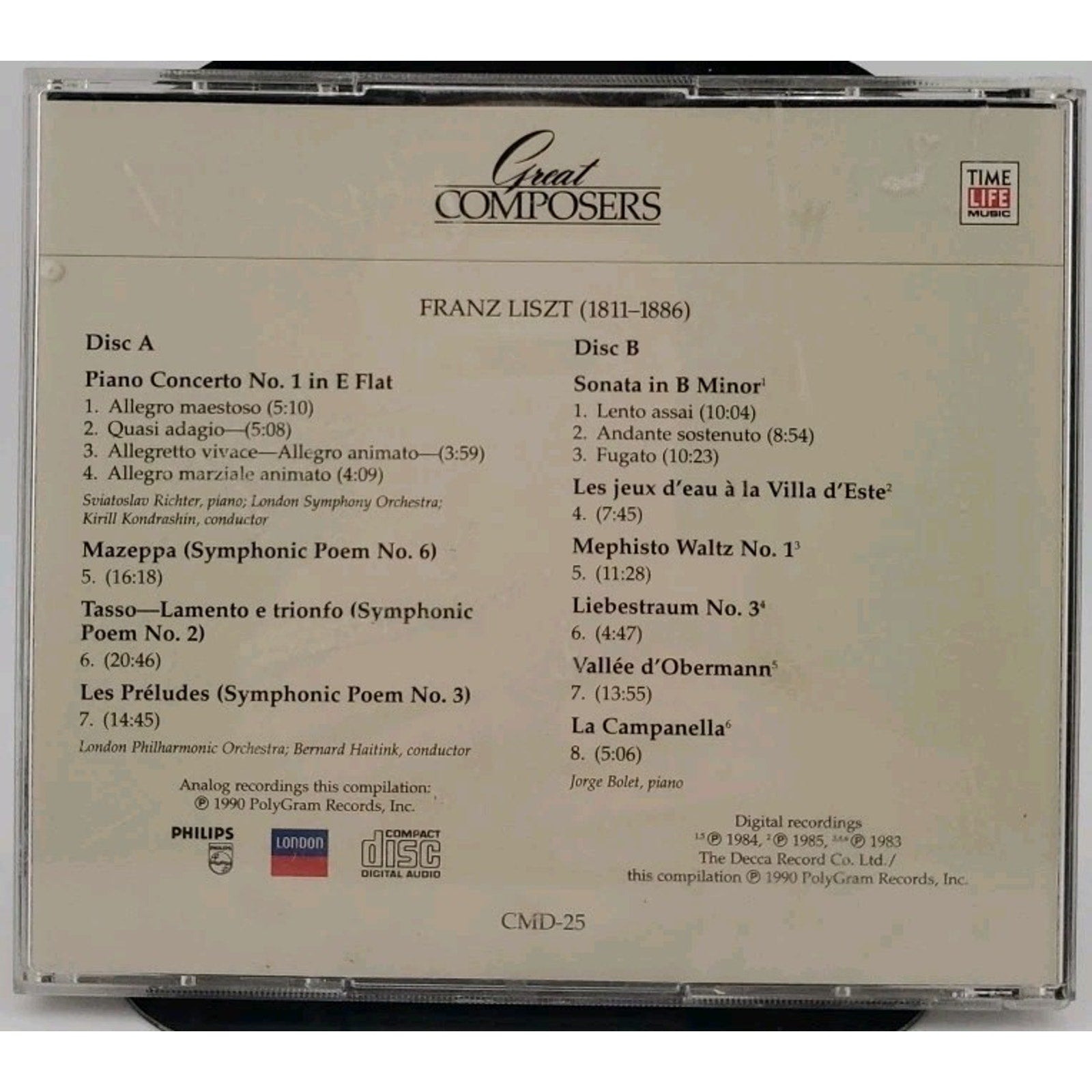 LISZT Great Composers 2 CD