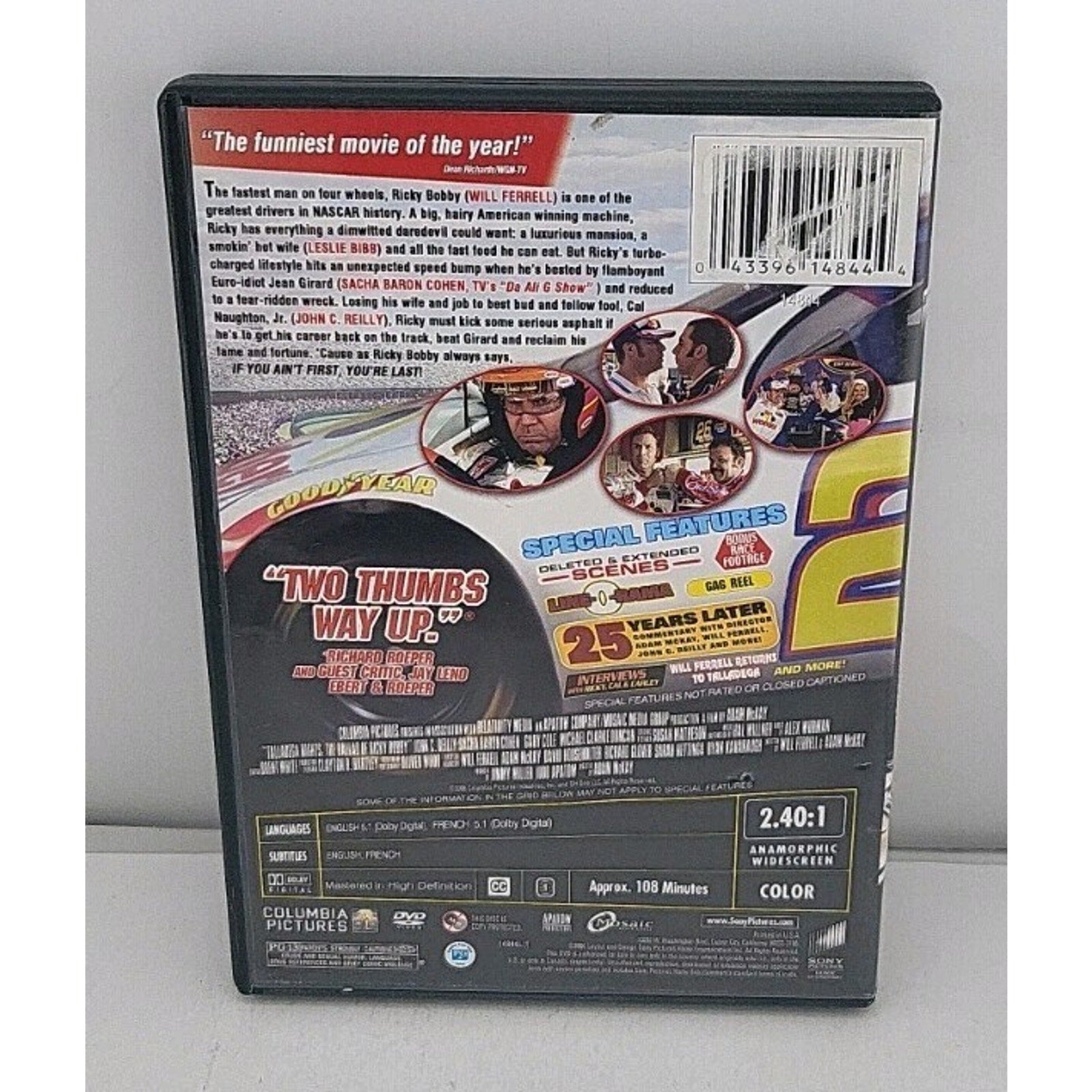 Talladega Nights: The Ballad of Ricky Bobby (DVD, 2006, Widescreen) Will Ferrell