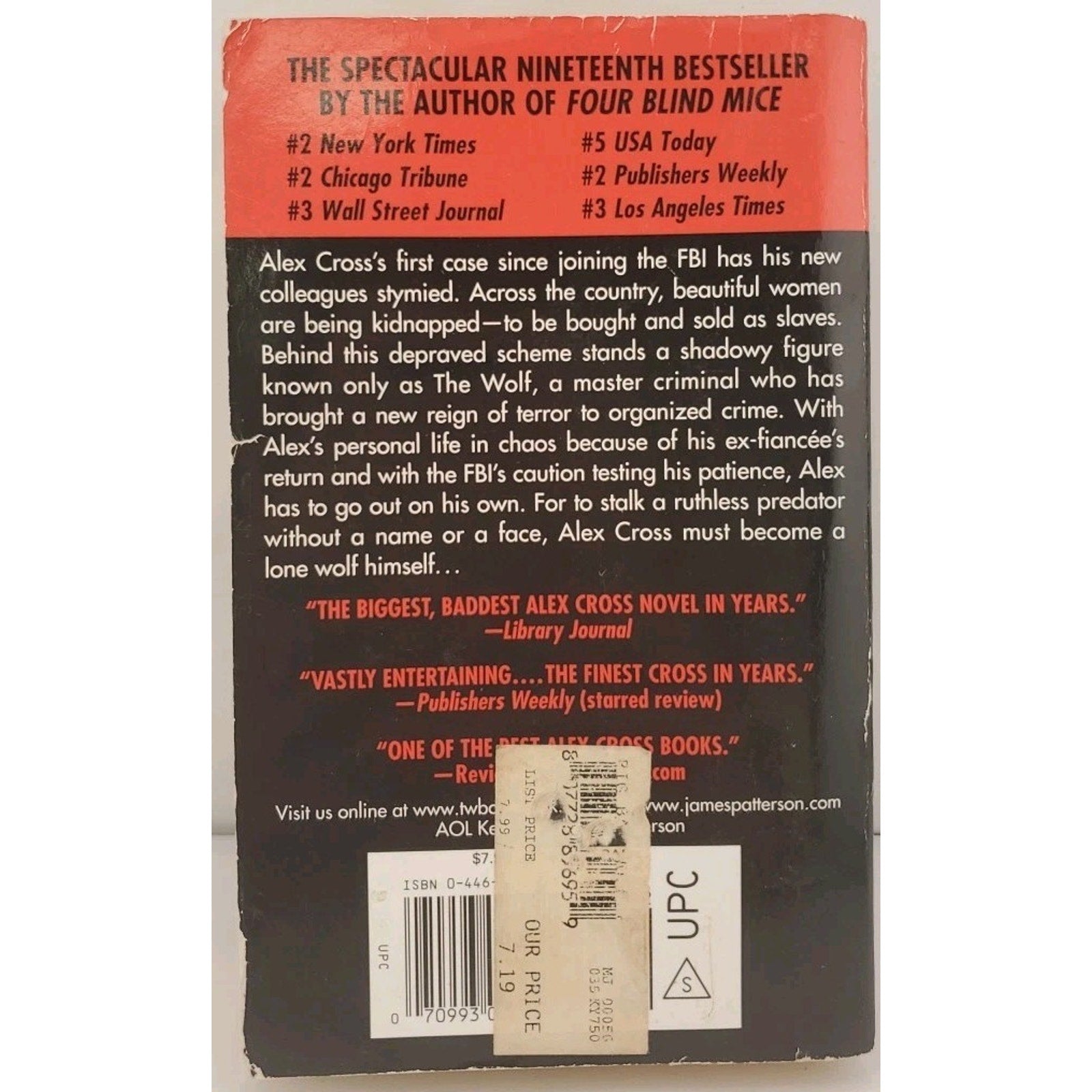 Big Bad Wolf by James Patterson (2004, Mass Market)