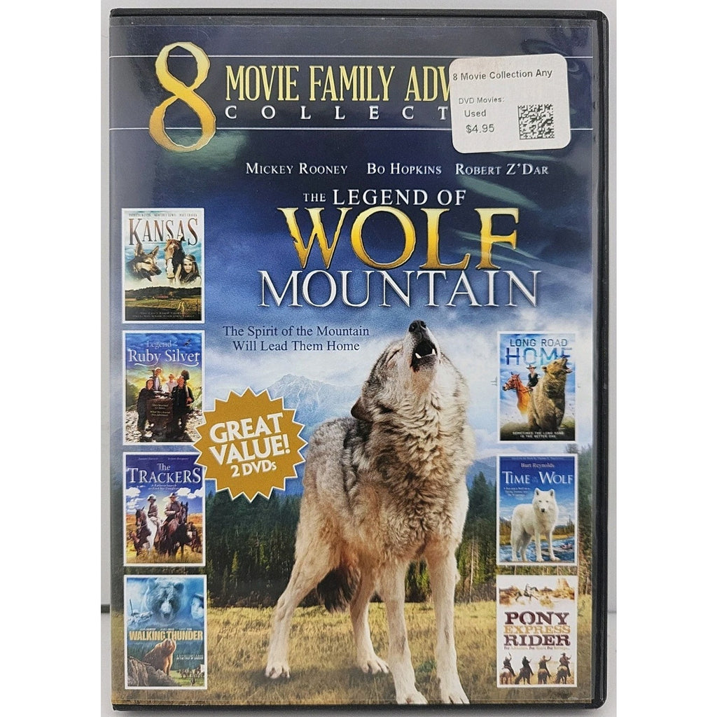 8 Movie Family Adventure Collection DVD Wolf Mountain