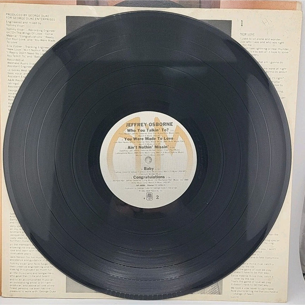 Jeffrey Osborne – Jeffrey Osborne - 12" Vinyl Record Album LP