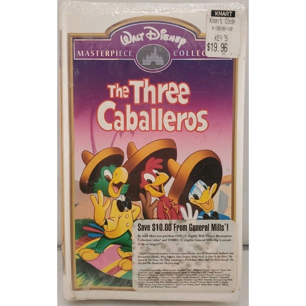 The Three Caballeros (VHS, 1997) *Brand New*