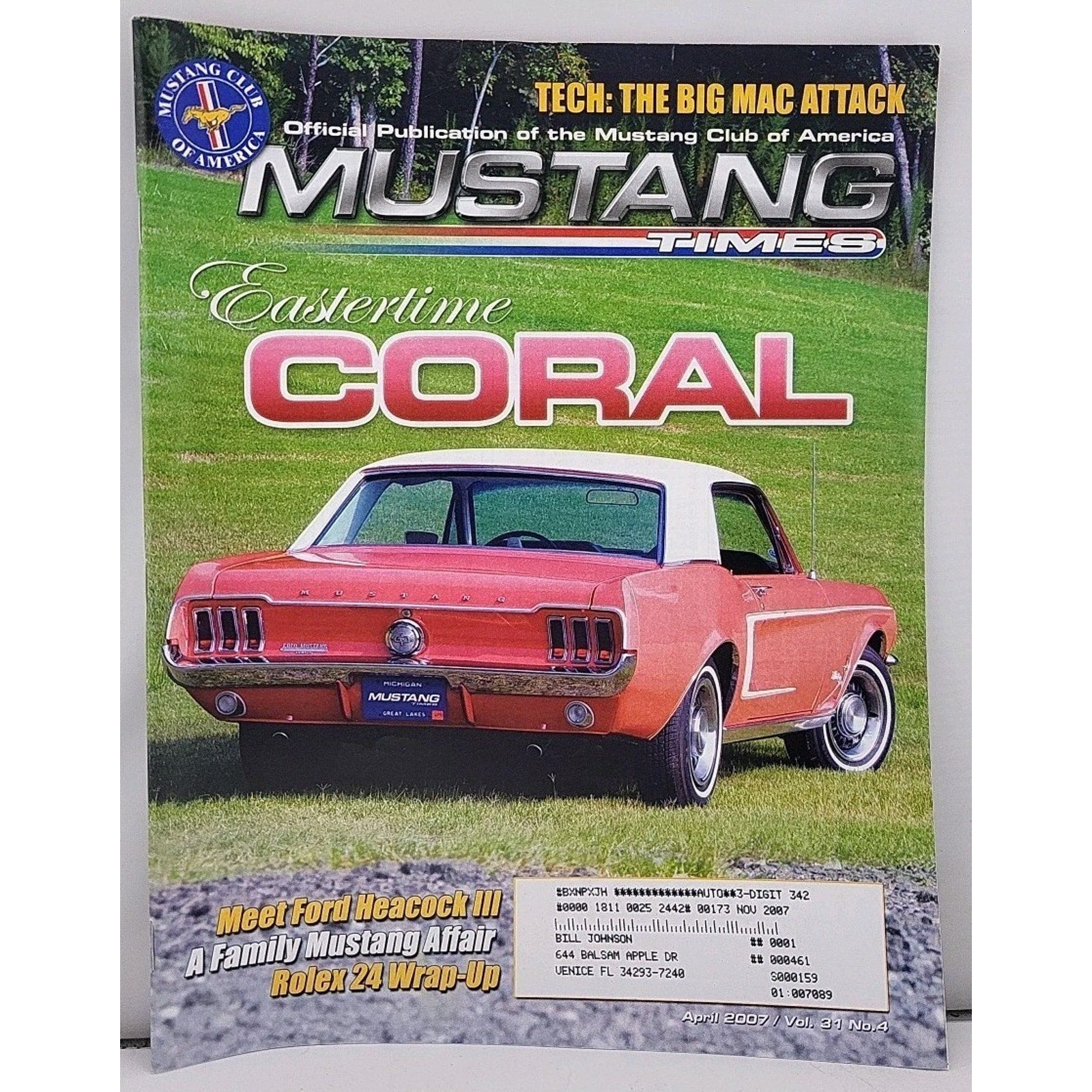 Mustang Times Magazine April 2007 Vol. 31 No. 4