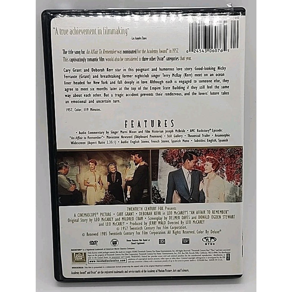An Affair to Remember (DVD, 2003, Studio Classics)