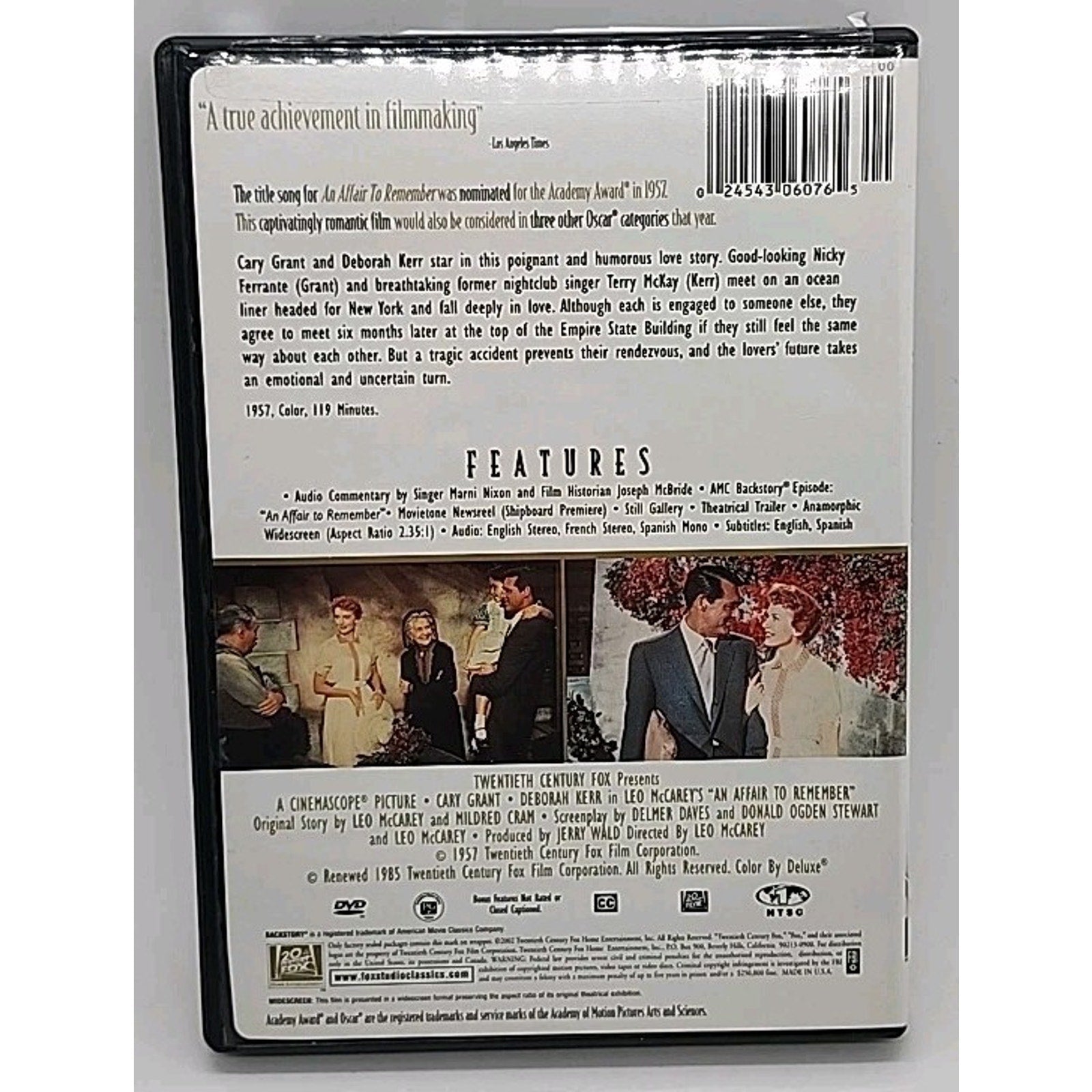 An Affair to Remember (DVD, 2003, Studio Classics)
