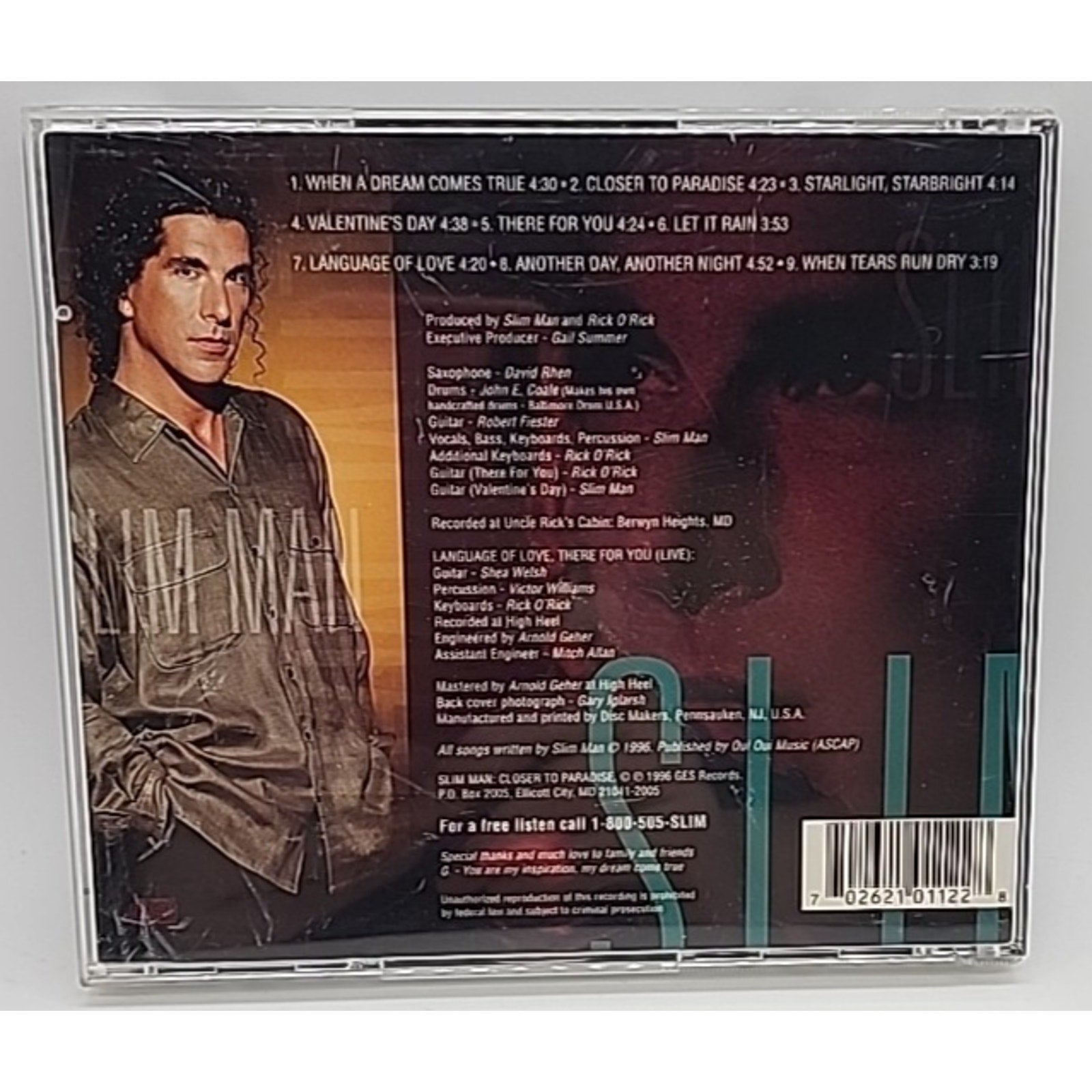 Closer to Paradise by Slim Man (CD, Nov-1998, GES Records)