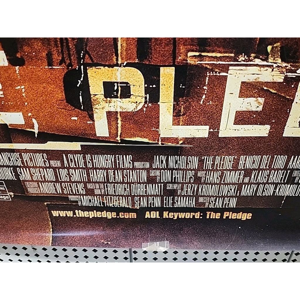 The Pledge Movie Poster 2 Sided Original Final 27x40 Jack Nicholson