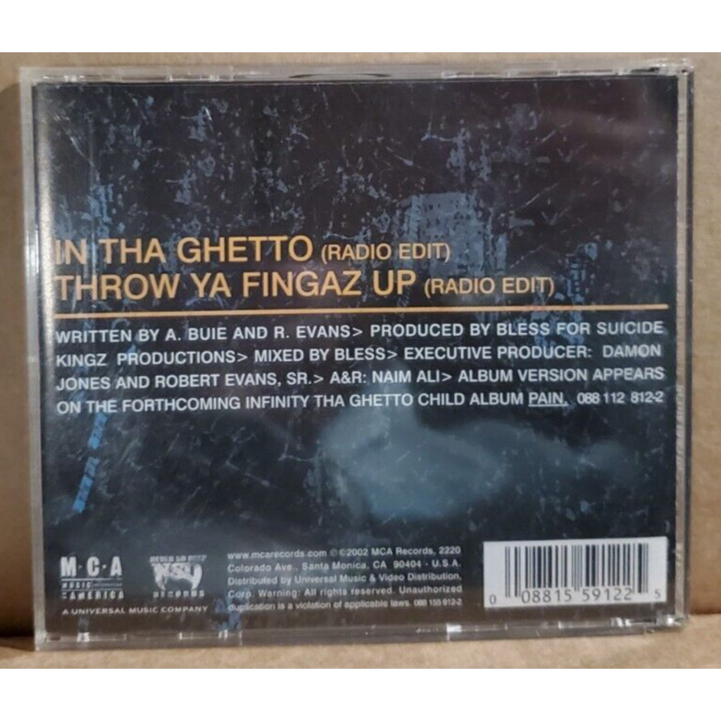 In Tha Ghetto/Throw Ya Fingaz Up [Single] [PA] by Infinity/Infinity (CD)