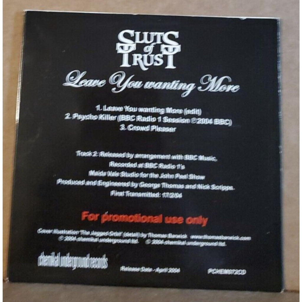 Sluts Of Trust Leave You Wanting More (CD)