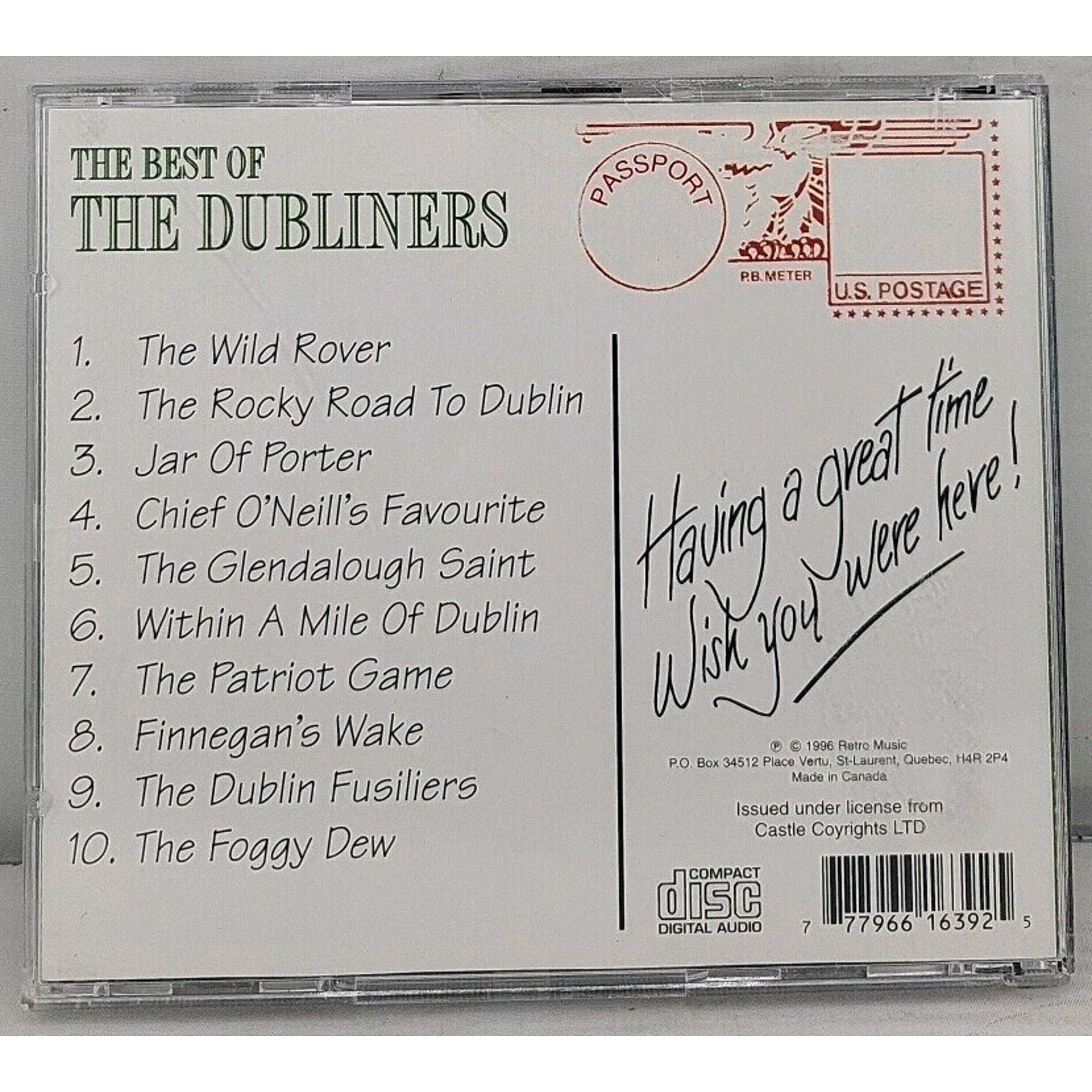 Best of the Dubliners by Dubliners (CD, 1996)