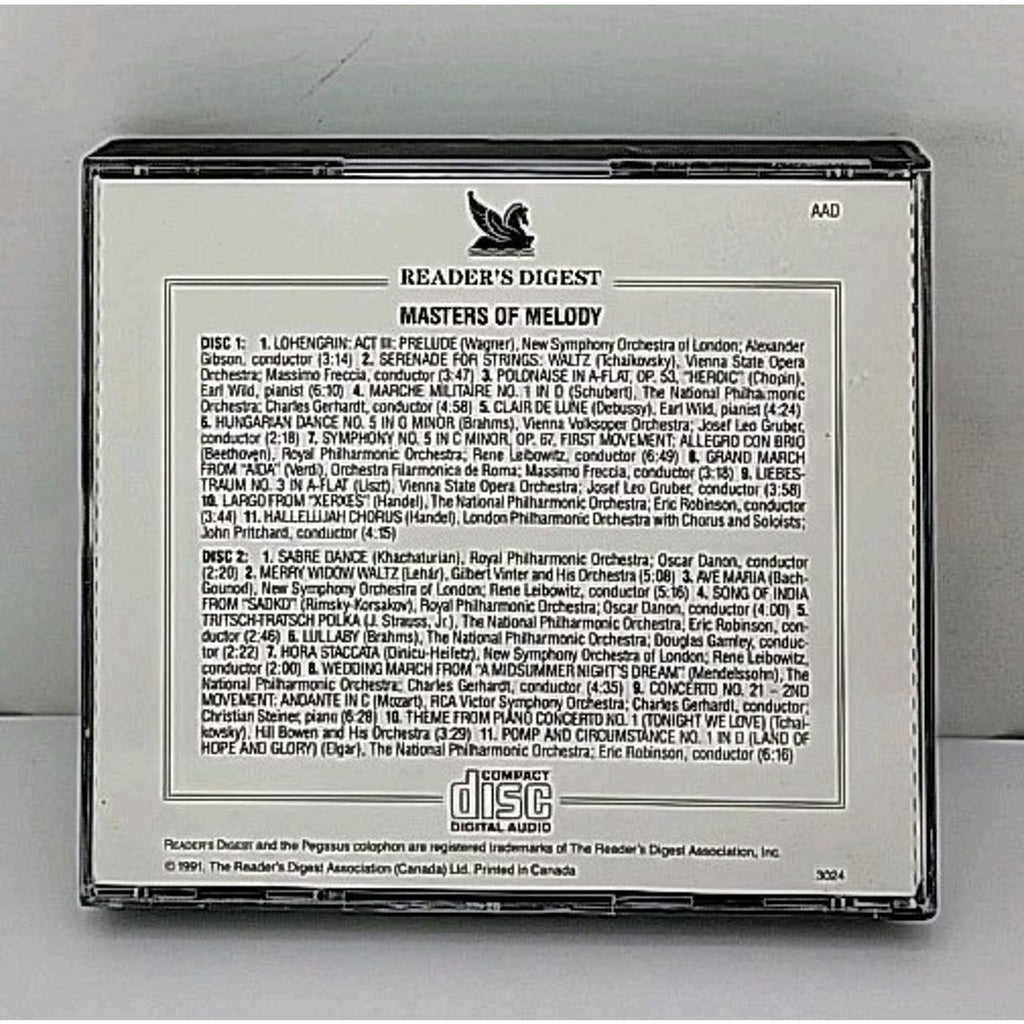 Reader's Digest Master Of Melody 2 CD Set