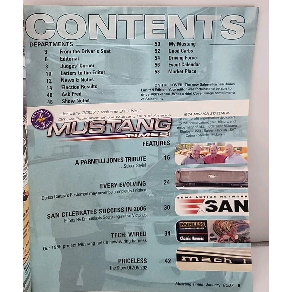 Mustang Times Magazine January 2007 Vol. 31 No. 1