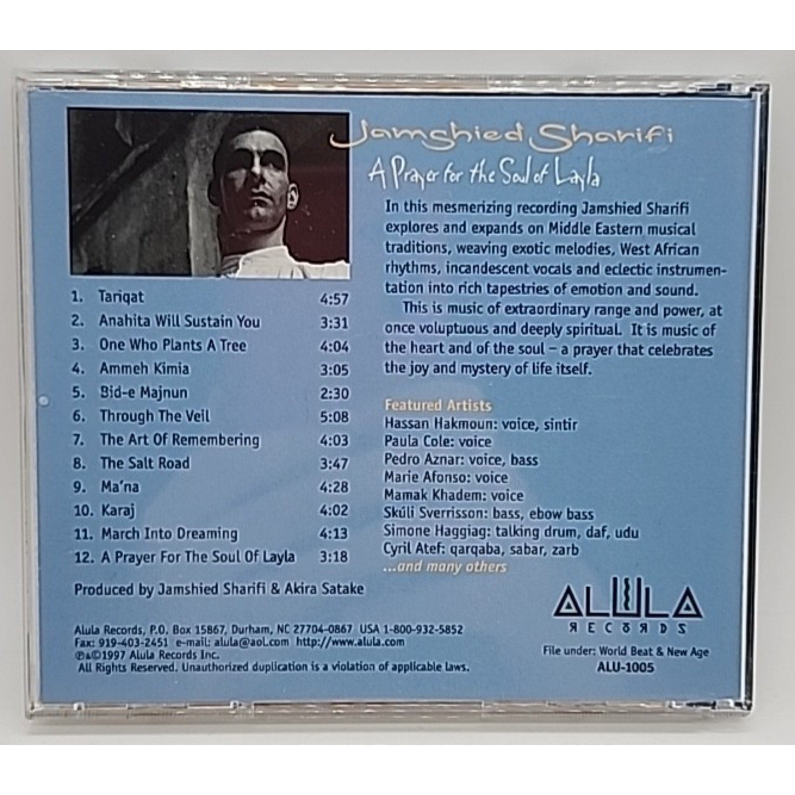 Prayer for the Soul of Layla by Jamshied Sharifi (CD, 1997)