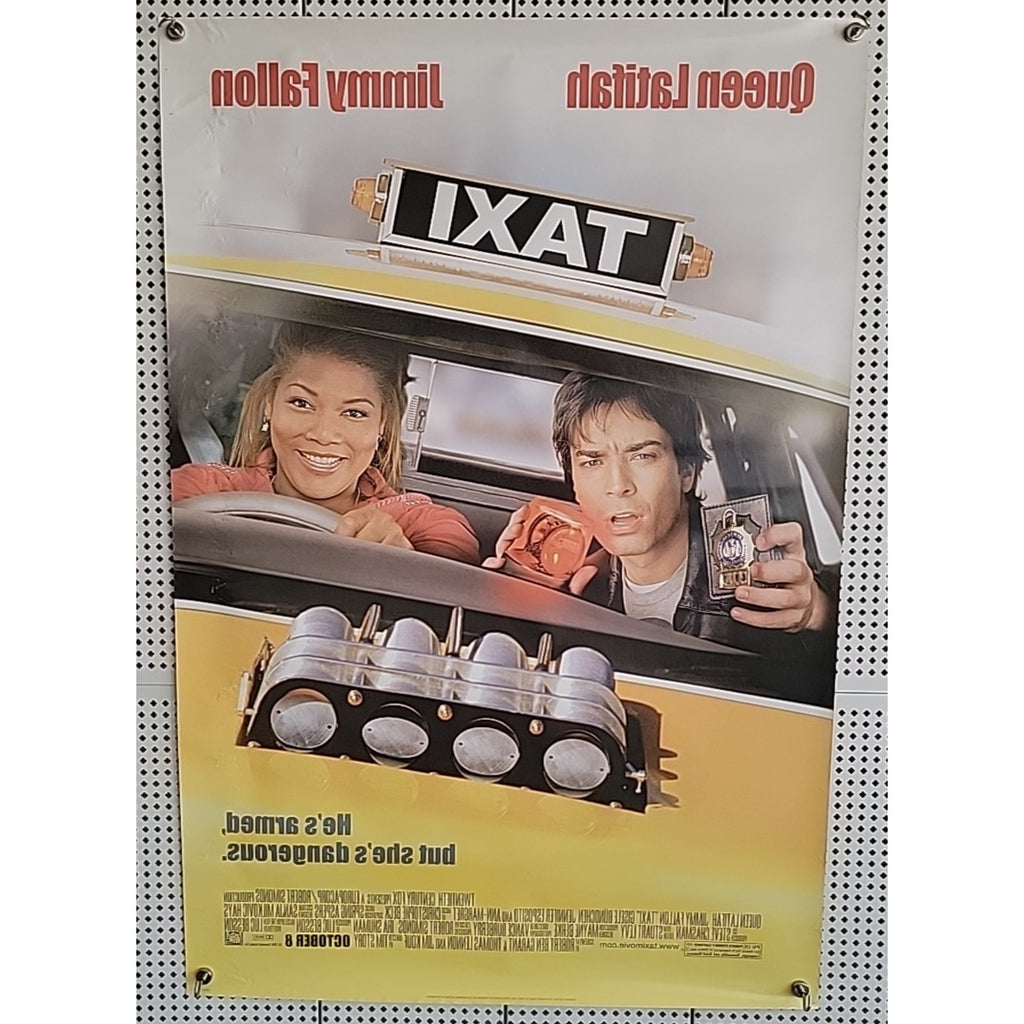 Taxi Movie Poster 27x40 D/S Queen Latifah Jimmy Fallon Ann Margret Jen Esposito