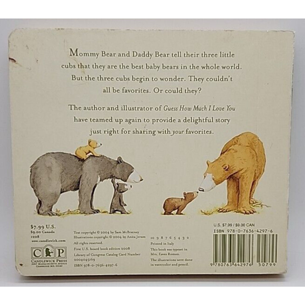 You're All My Favorites by Sam McBratney (2008, Children's Board Books)