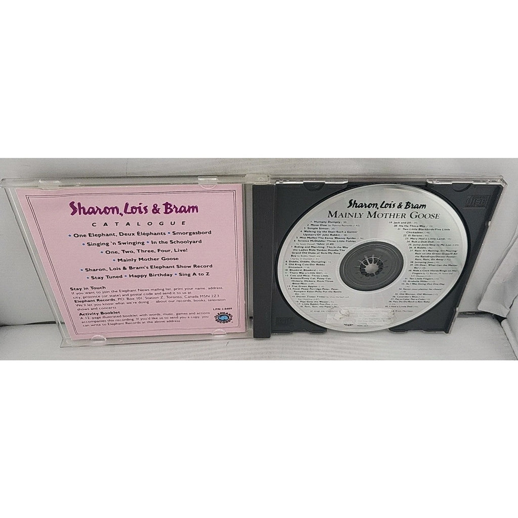 Sharon, Lois & Bram Mainly Mother Goose (CD, 1984) Elephant Records