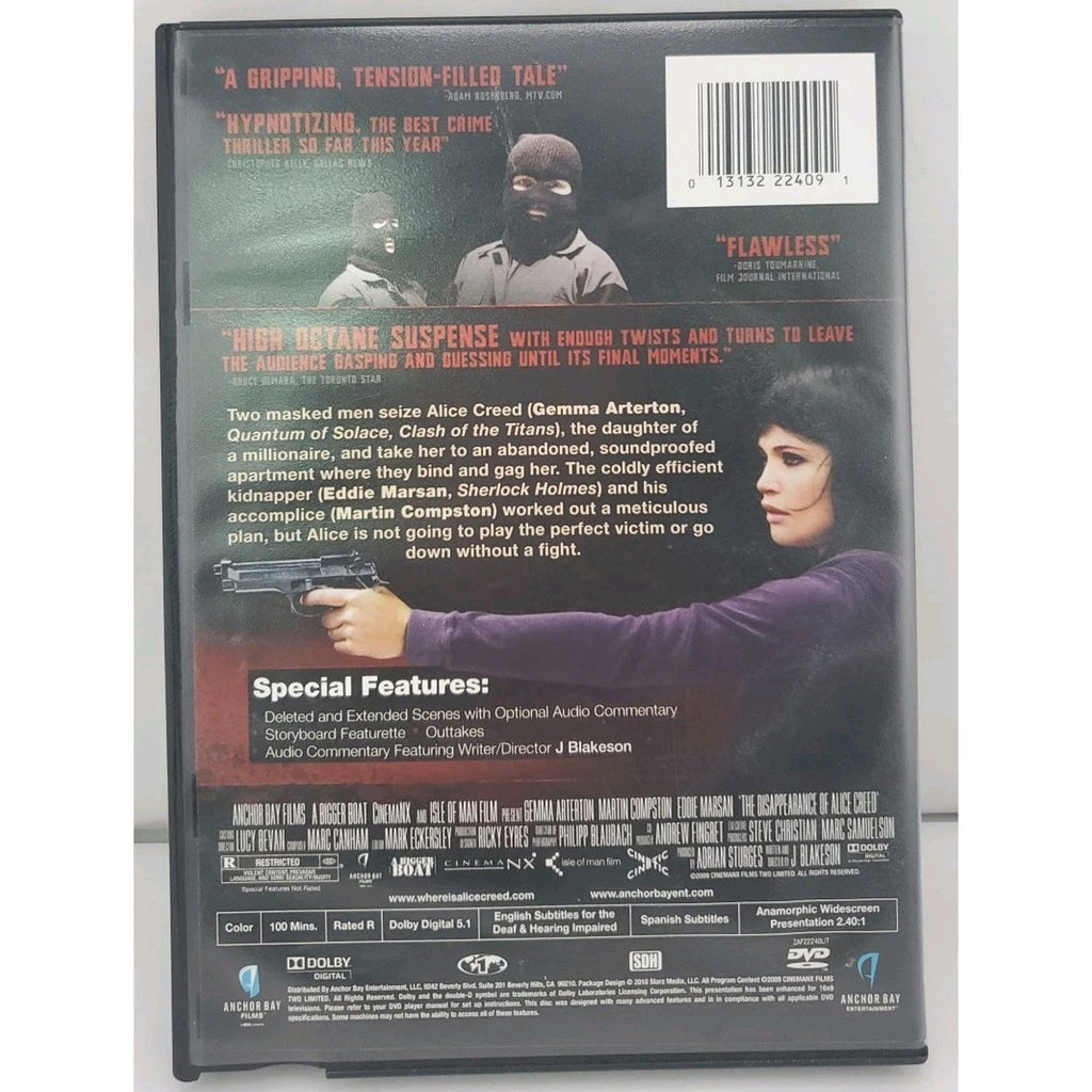 The Disappearance of Alice Creed (DVD, 2009)