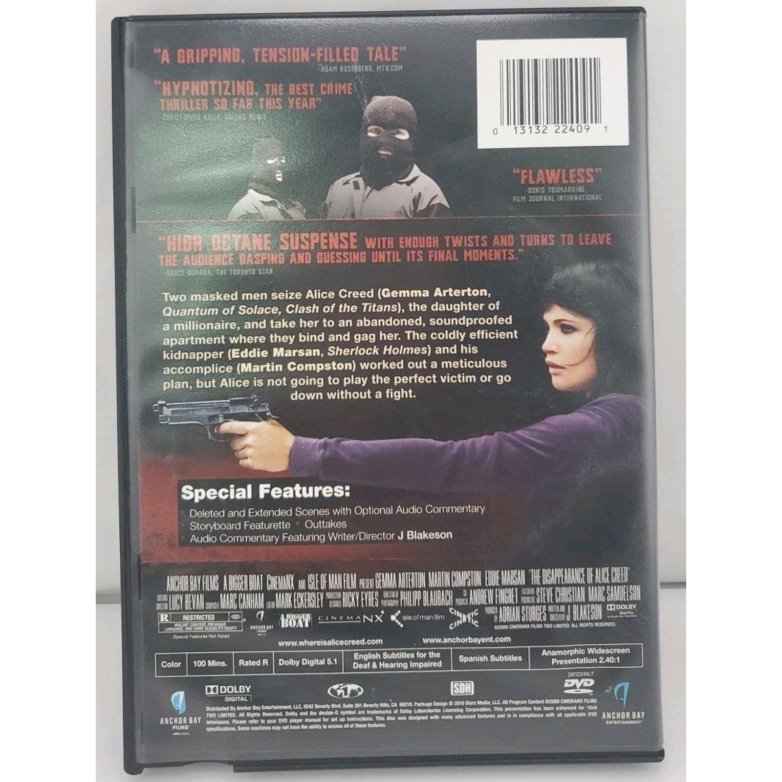 The Disappearance of Alice Creed (DVD, 2009)