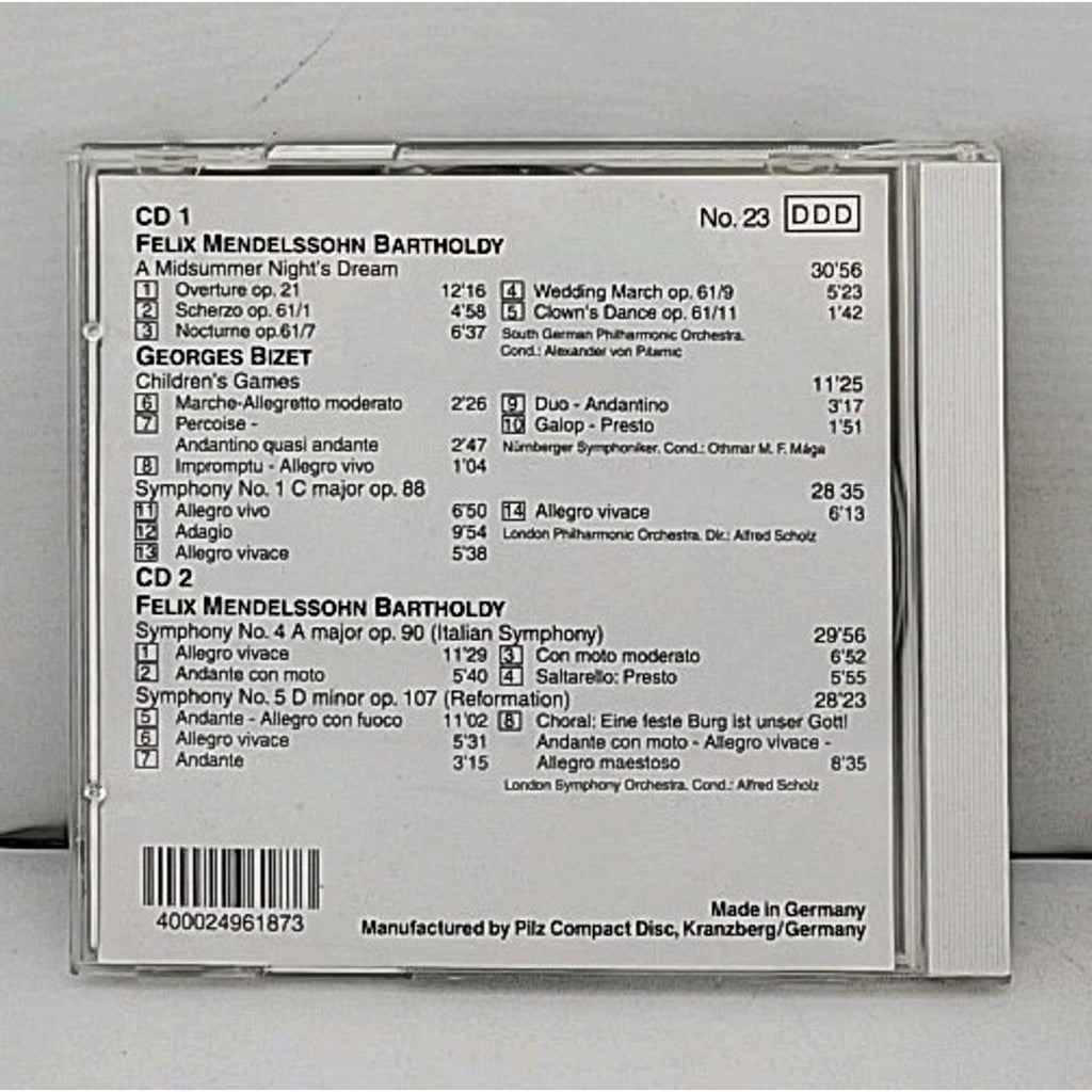 Mendelssohn-Bartholdy - Midsummer Night's Dream, Symph 4 & 5 (2-CDs)