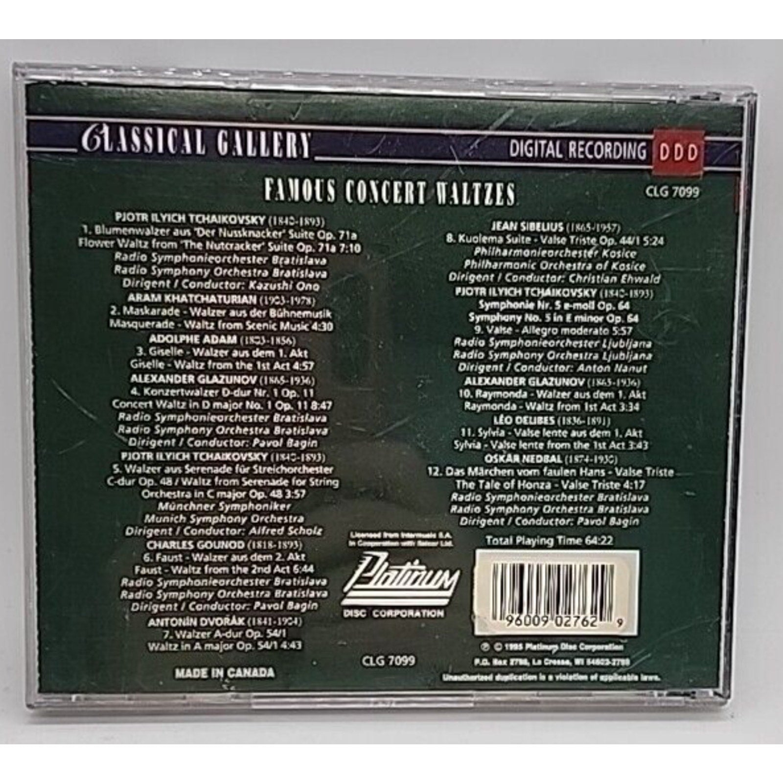 Famous Concert Waltzes (CD)