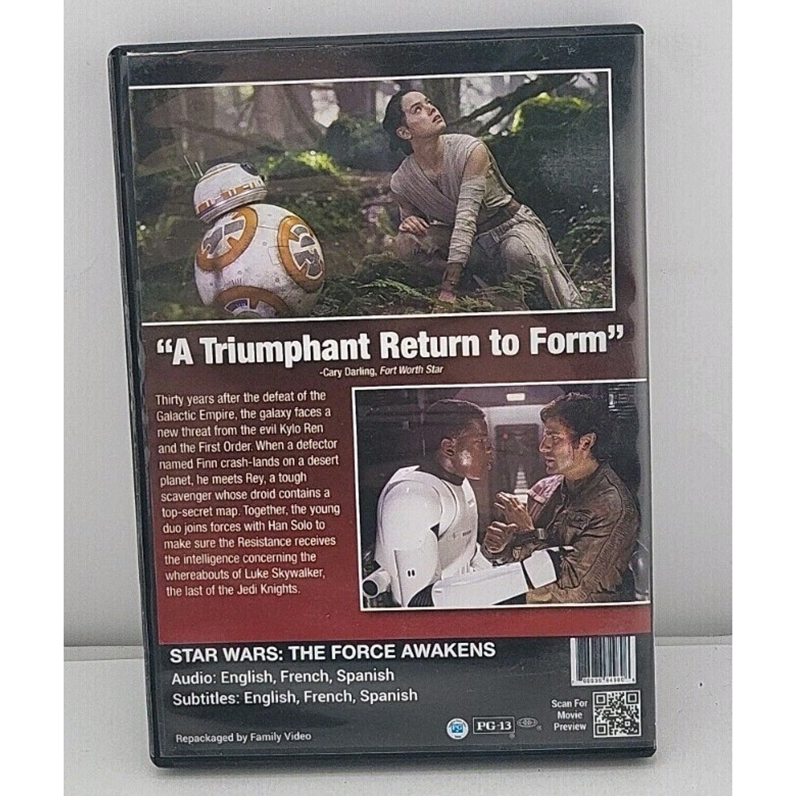 Star Wars: Episode VII: the Force Awakens (DVD, 2015)