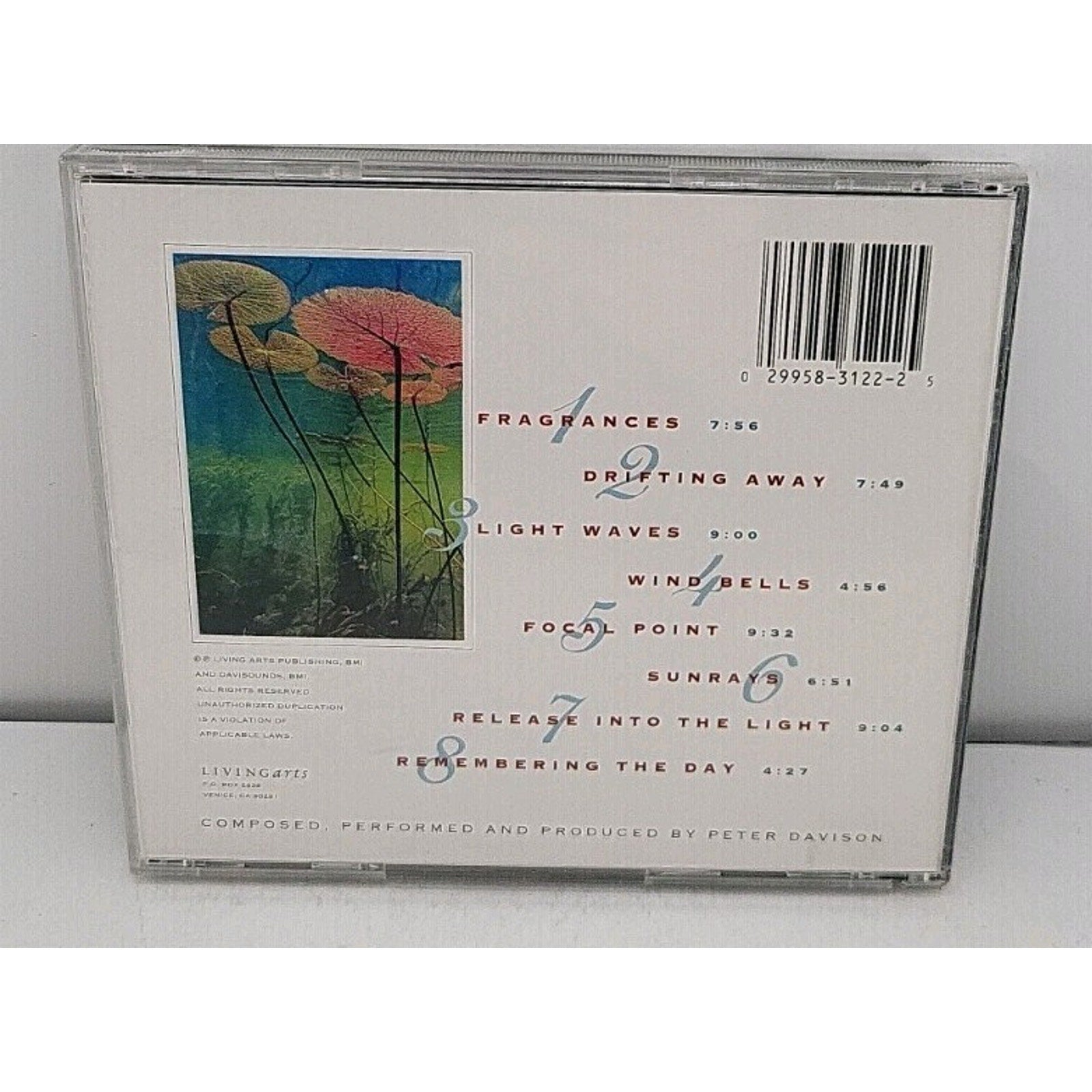 Adagio: Music for Massage by Peter Davison (CD, Jun-2000, Living Arts)