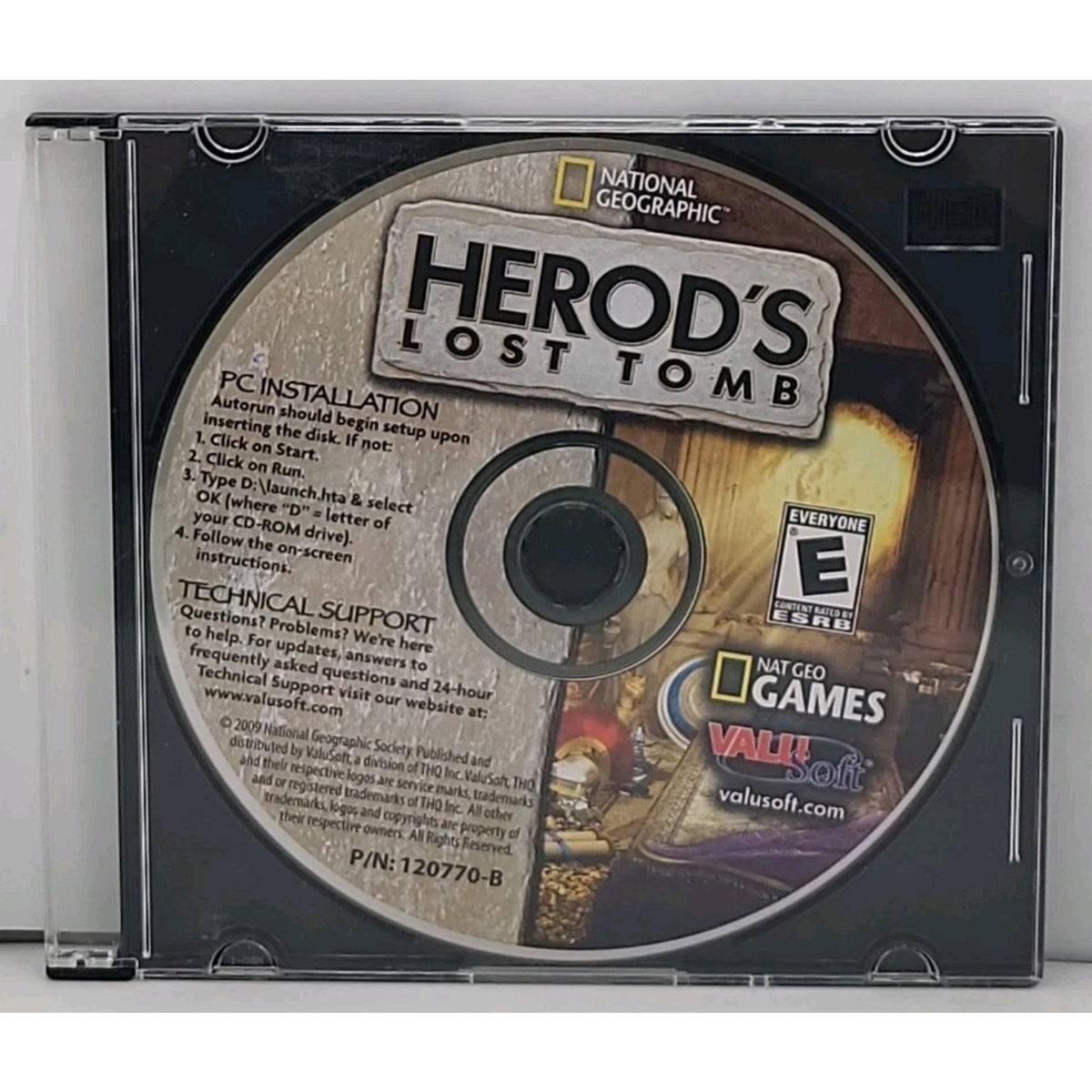 National Geographic: Herod's Lost Tomb (PC, 2009) *Disc Only*