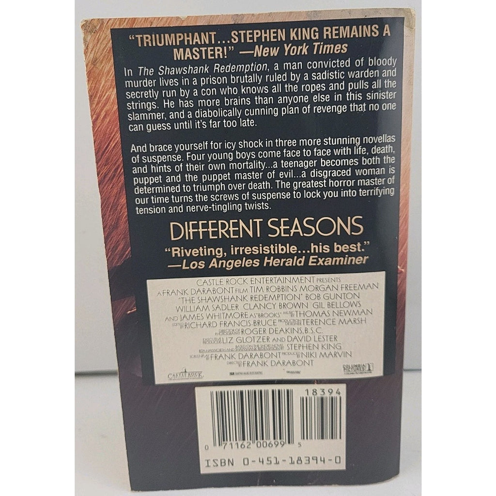 The Shawshank Redemption - Different Seasons By Stephen King (Paperback)