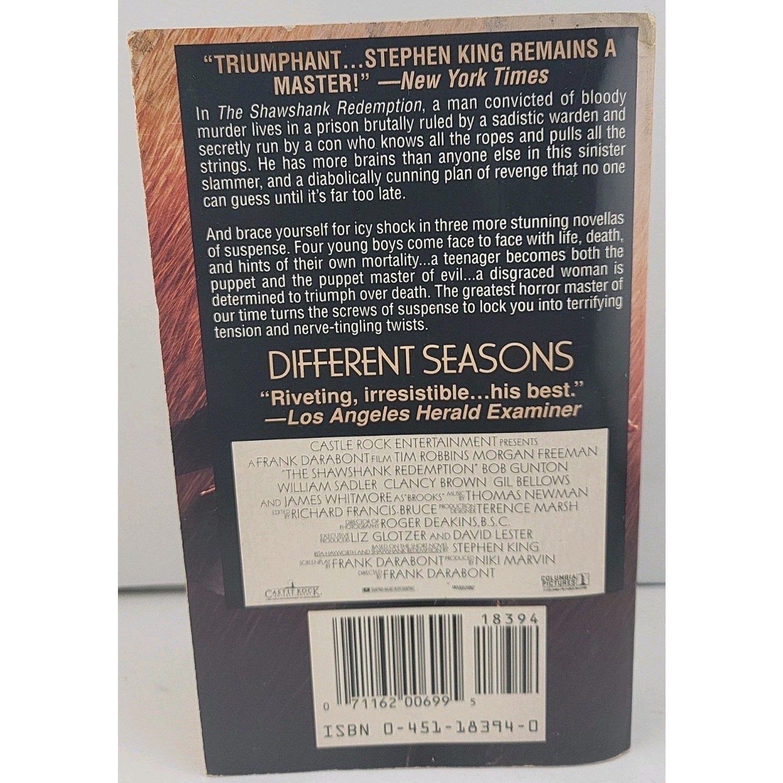 The Shawshank Redemption - Different Seasons By Stephen King (Paperback)