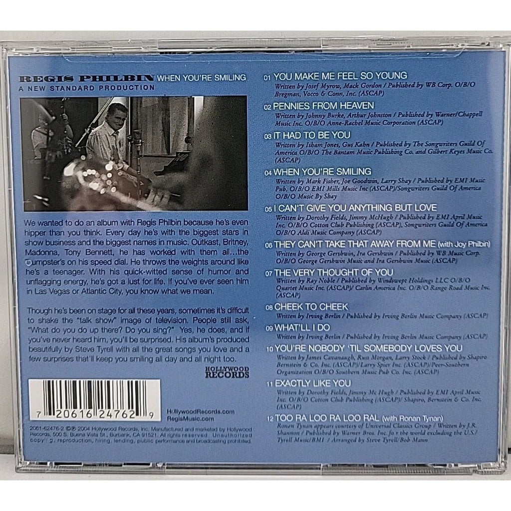 When You're Smiling by Regis Philbin (CD, Sep-2004, Hollywood)