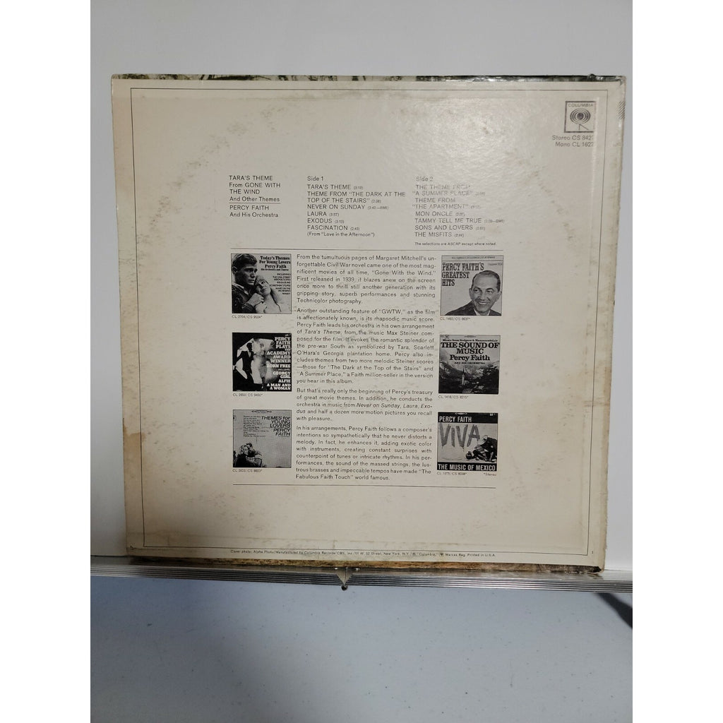Percy Faith And His Orchestra – Tara's Theme From "Gone With The Wind" (Vinyl)