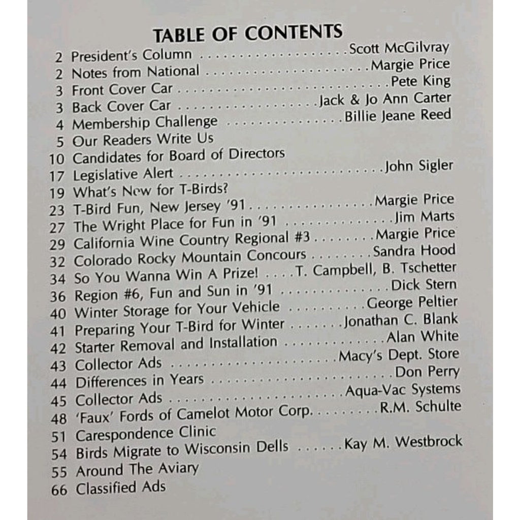 Early Bird Magazine November-December 1991