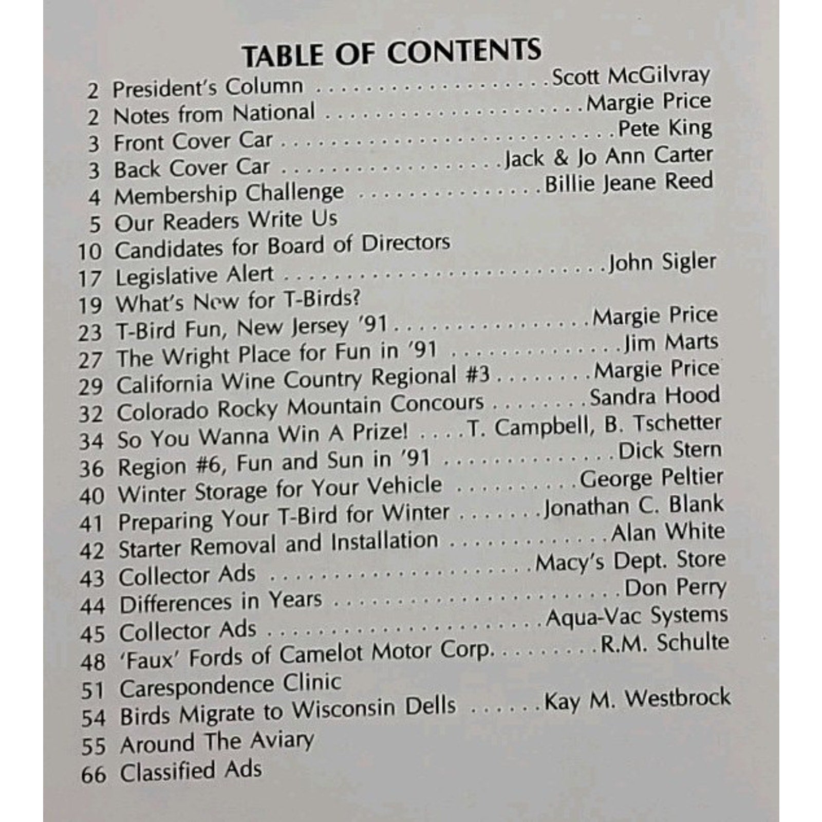 Early Bird Magazine November-December 1991