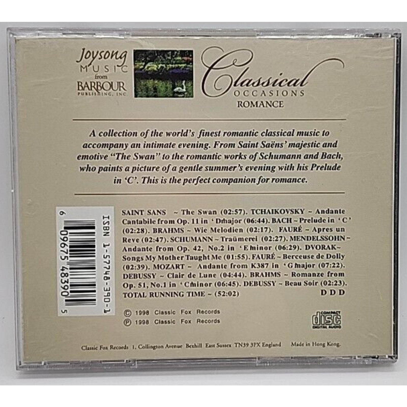 Classical Occasions - Romance [Evocative Music for the Special Mood] - Music CD