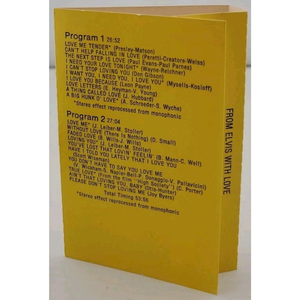 From Elvis With Love (Cassette)