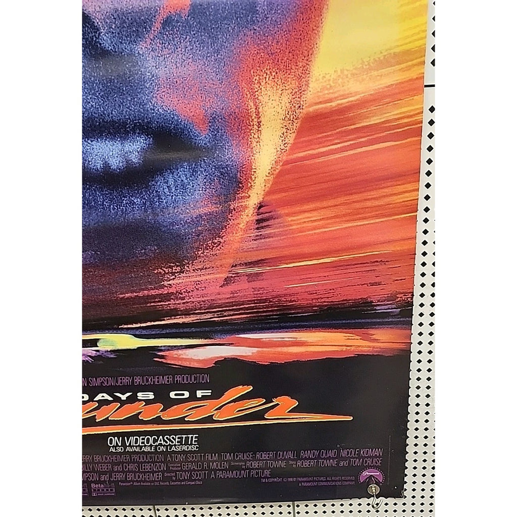 Days Of Thunder 27x40 Movie Poster Original Exclusive 1991 Tom Cruise