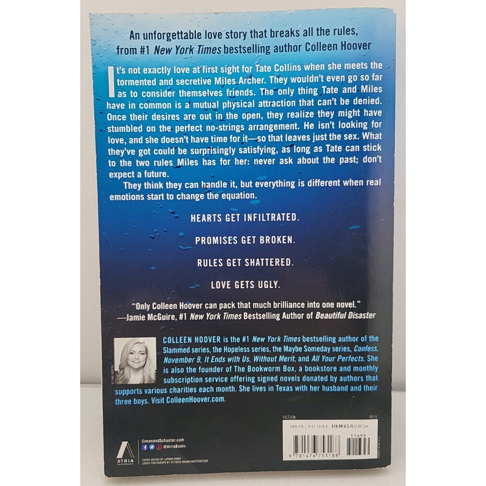 Ugly Love : A Novel by Colleen Hoover (2014, Trade Paperback)