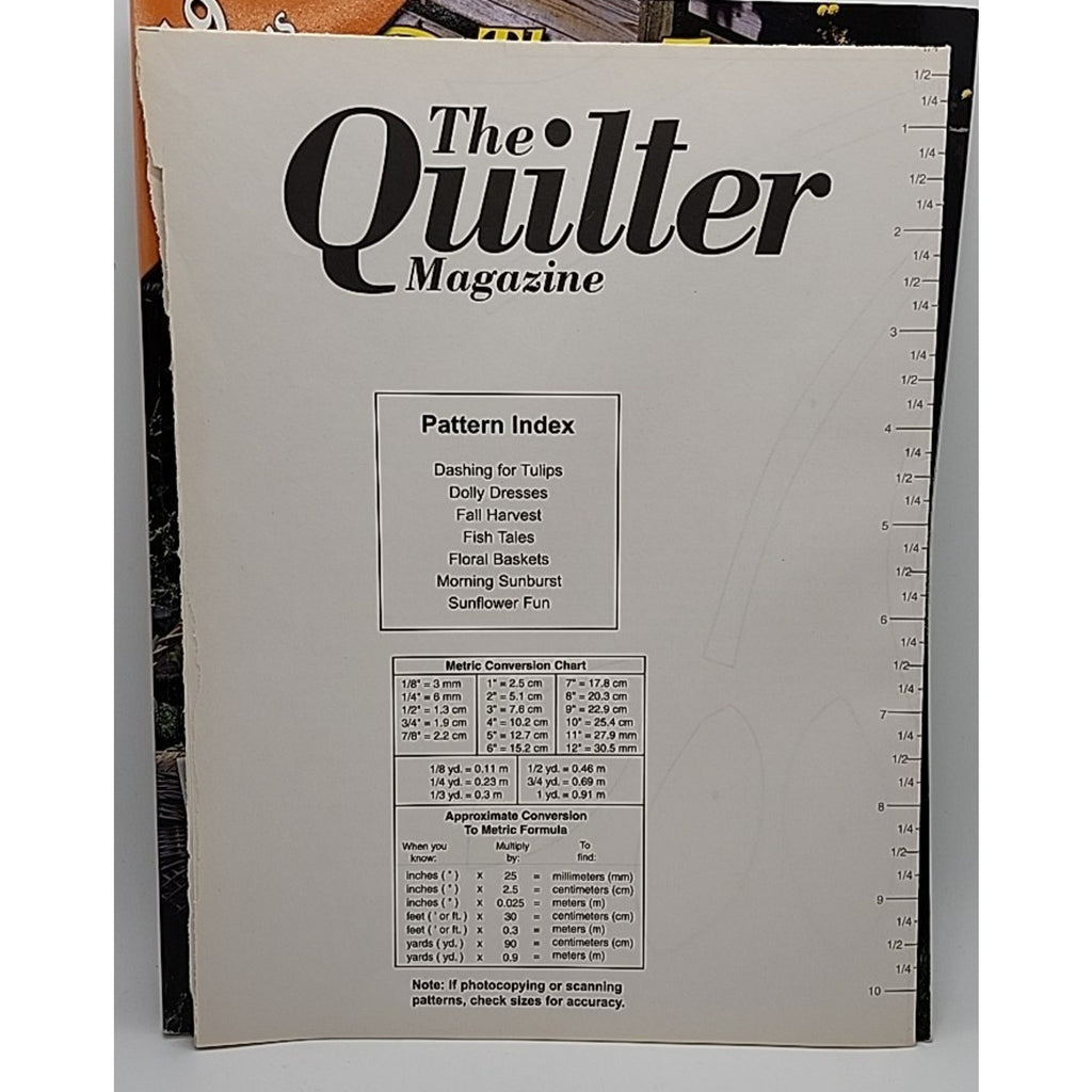 The Quilter Quilting Magazine Nov 2003 includes Pull-Out Pattern Section