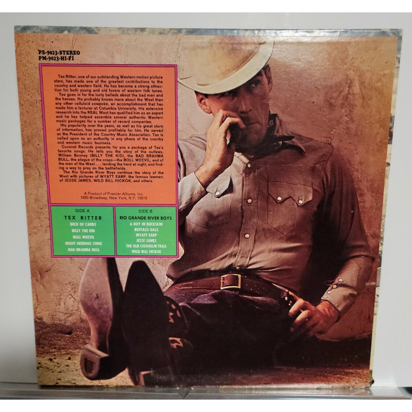 Tex Ritter / The Rio Grande River Boys ‎– Tex Ritter Sings - Also Starri (Vinyl)