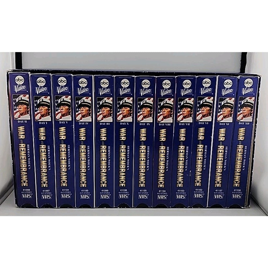 Herman Wouk's War And Remembrance 12 VHS Collectors Set Parts I-XII