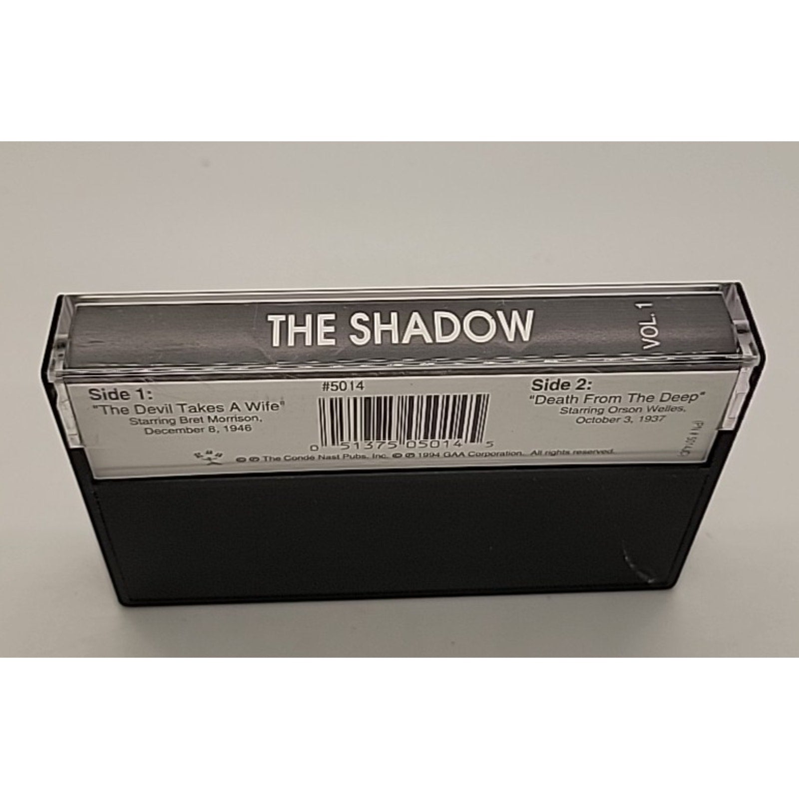Orson Welles Bret Morrison The Shadow Cassette Volume 1 NLC 5014