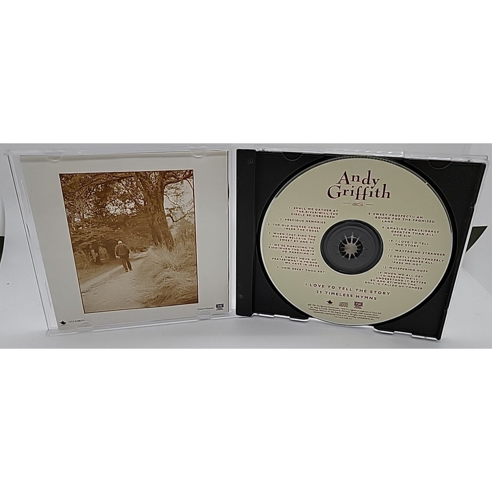 I Love to Tell the Story: 25 Timeless Hymns by Andy Griffith (CD, Apr-1996)