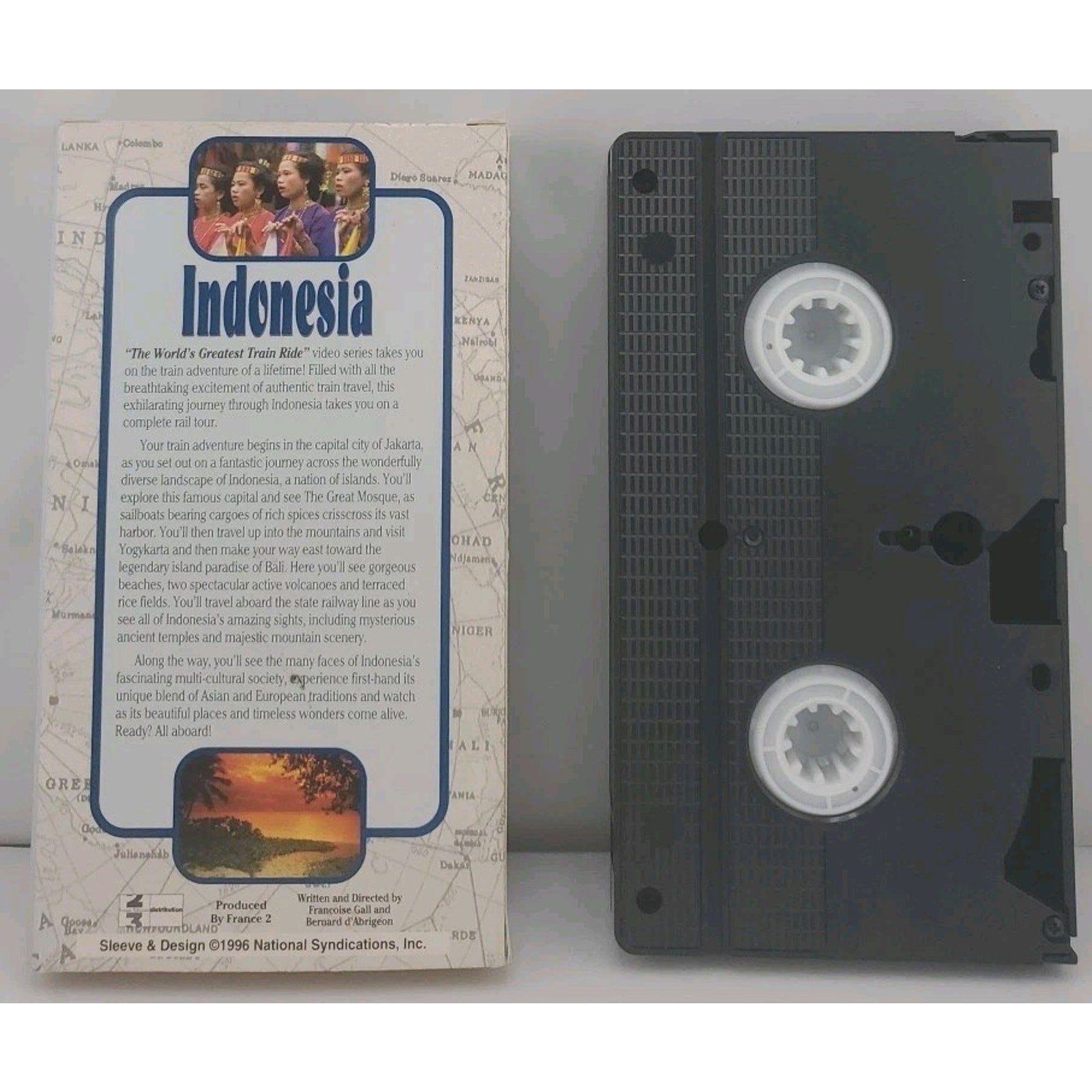 World's Greatest Train Ride VHS - Indonesia 1990s -