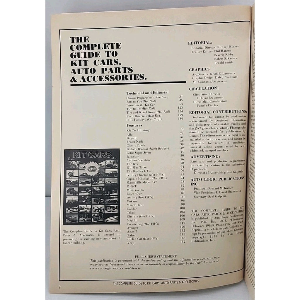 The Complete Guide To Kit Cars Auto Parts & Accessories