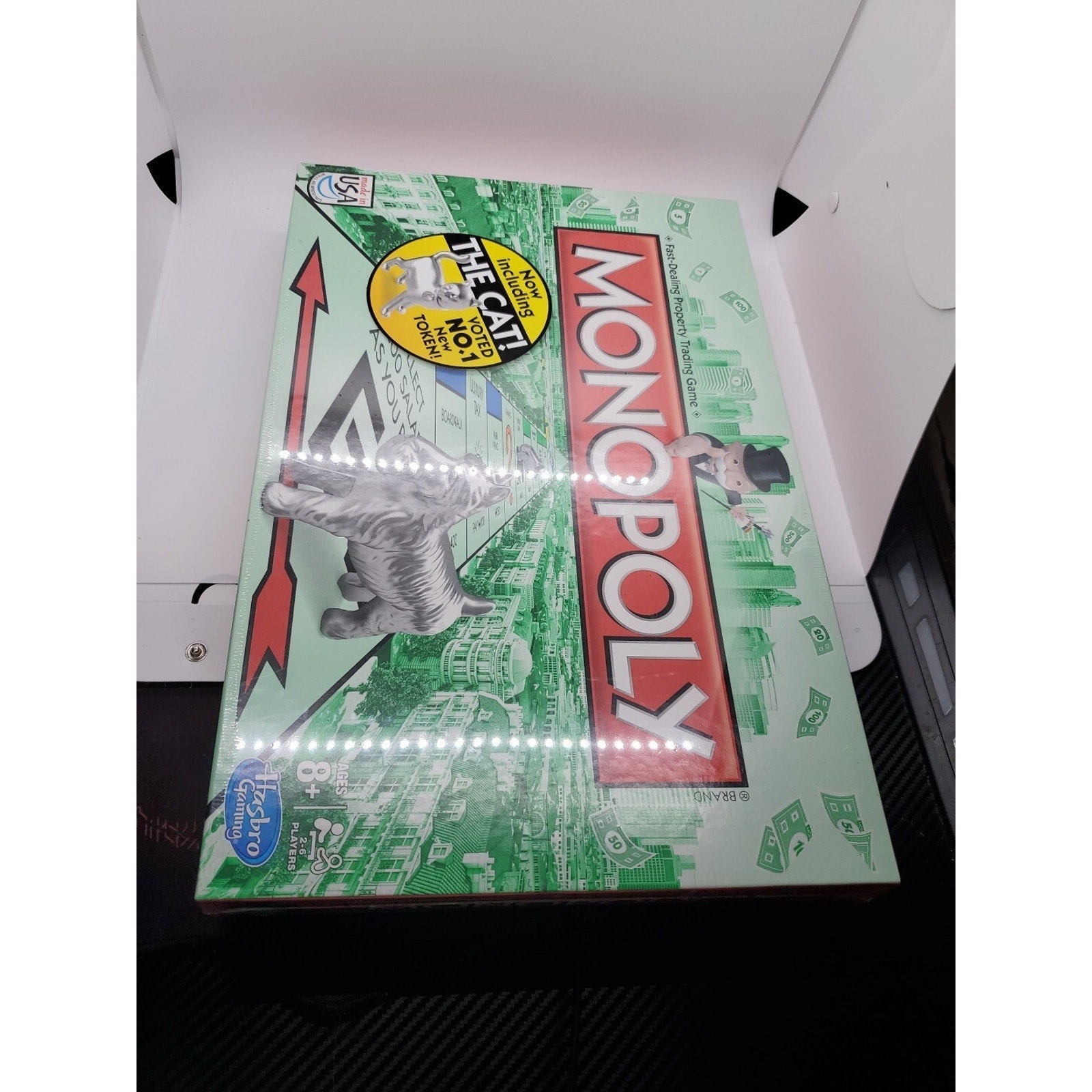 Monopoly Board Game Classic WELCOME THE CAT Token 2014 *New* Factory Sealed