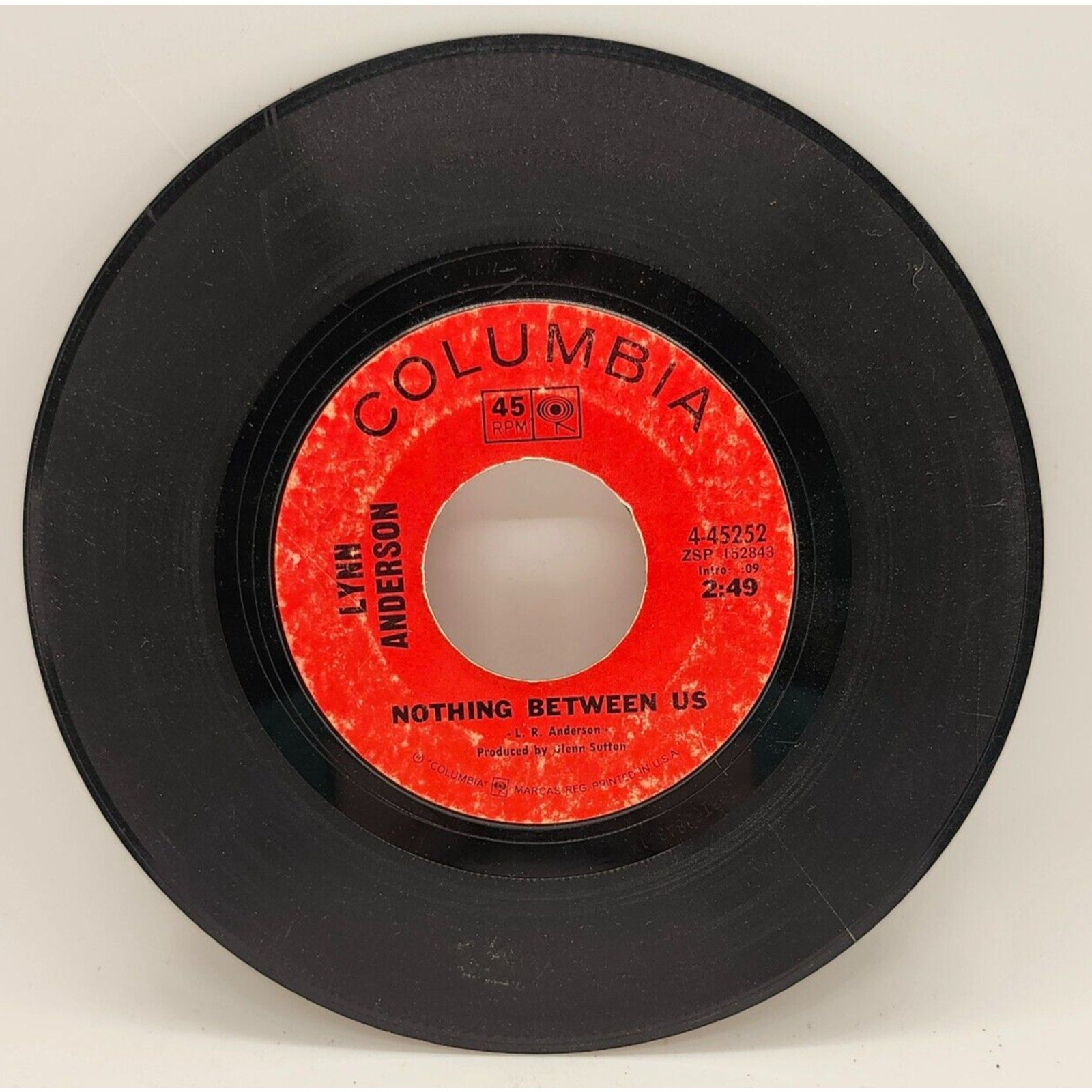 Rose Garden / Nothing Between Us by Lynn Anderson (Record) - 4-45252
