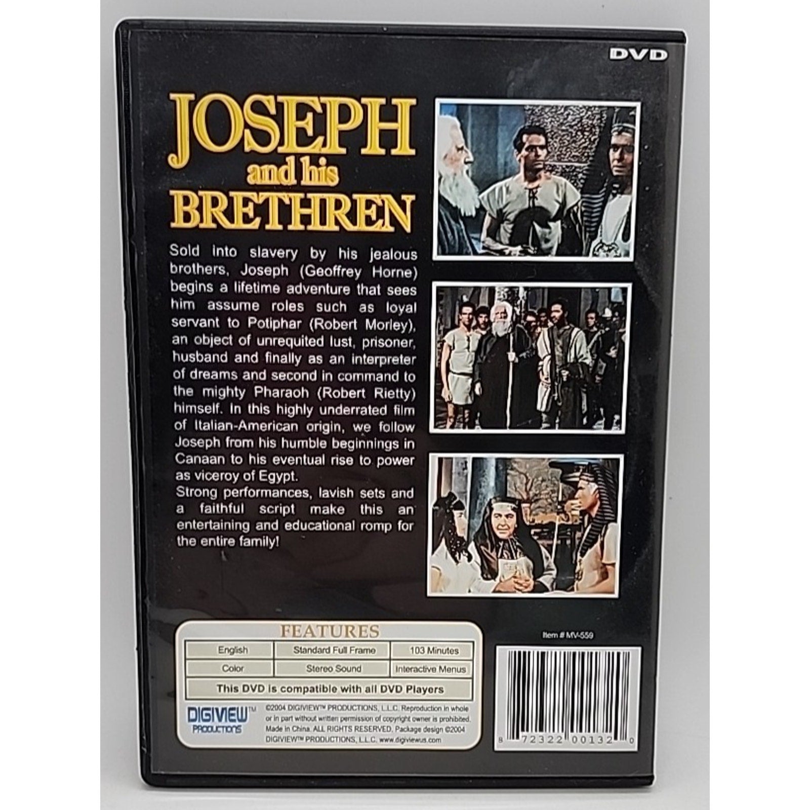Joseph and His Brethren (DVD, 2006)