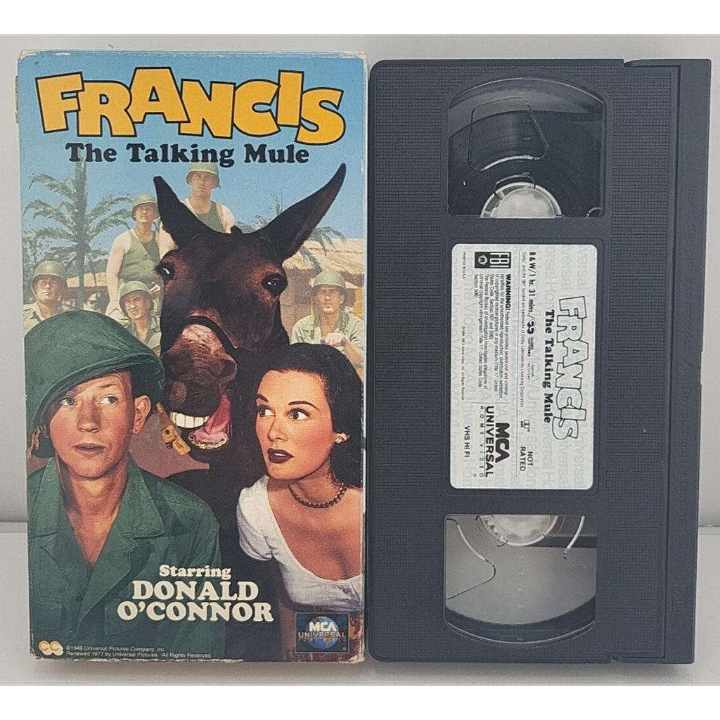 Francis the Talking Mule (VHS, 1994)